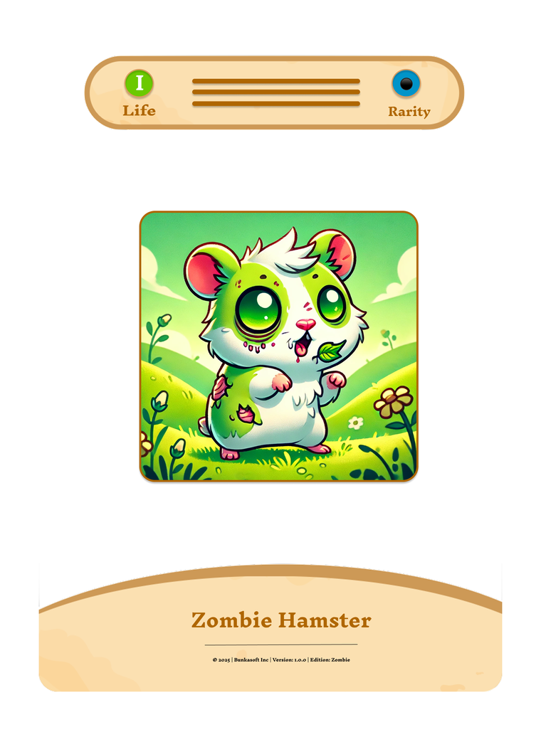 Zombie Hamster prototype card