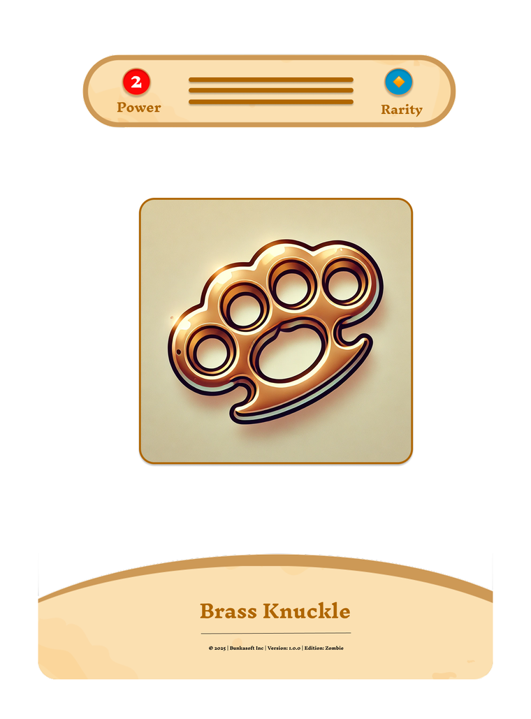Brass Knuckle prototype card