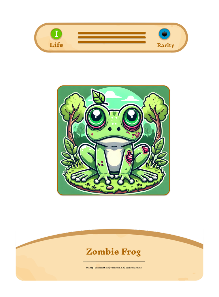 Zombie Frog prototype card