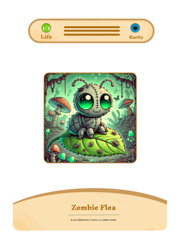 Zombie Flea prototype card