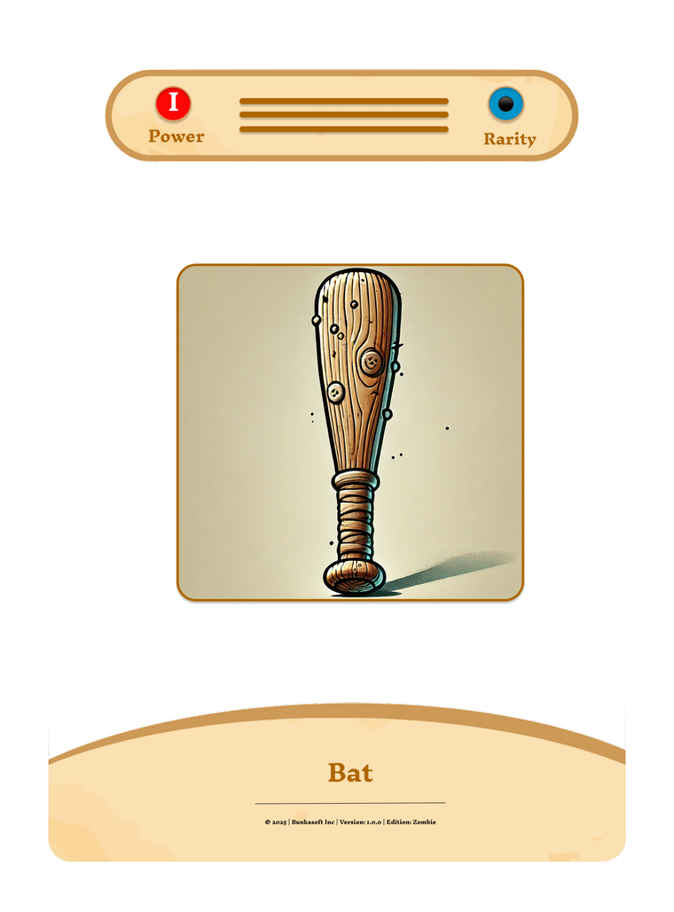 Bat prototype card