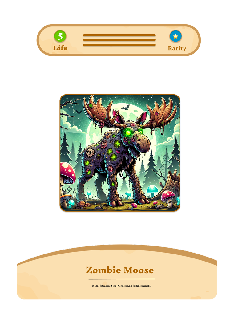 Zombie Moose prototype card