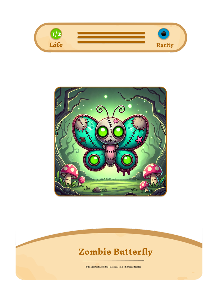 Zombie Butterfly prototype card