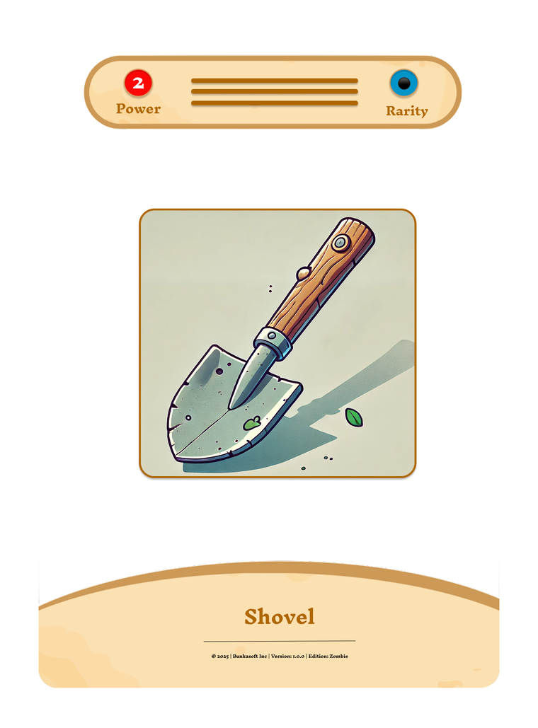 Shovel prototype card