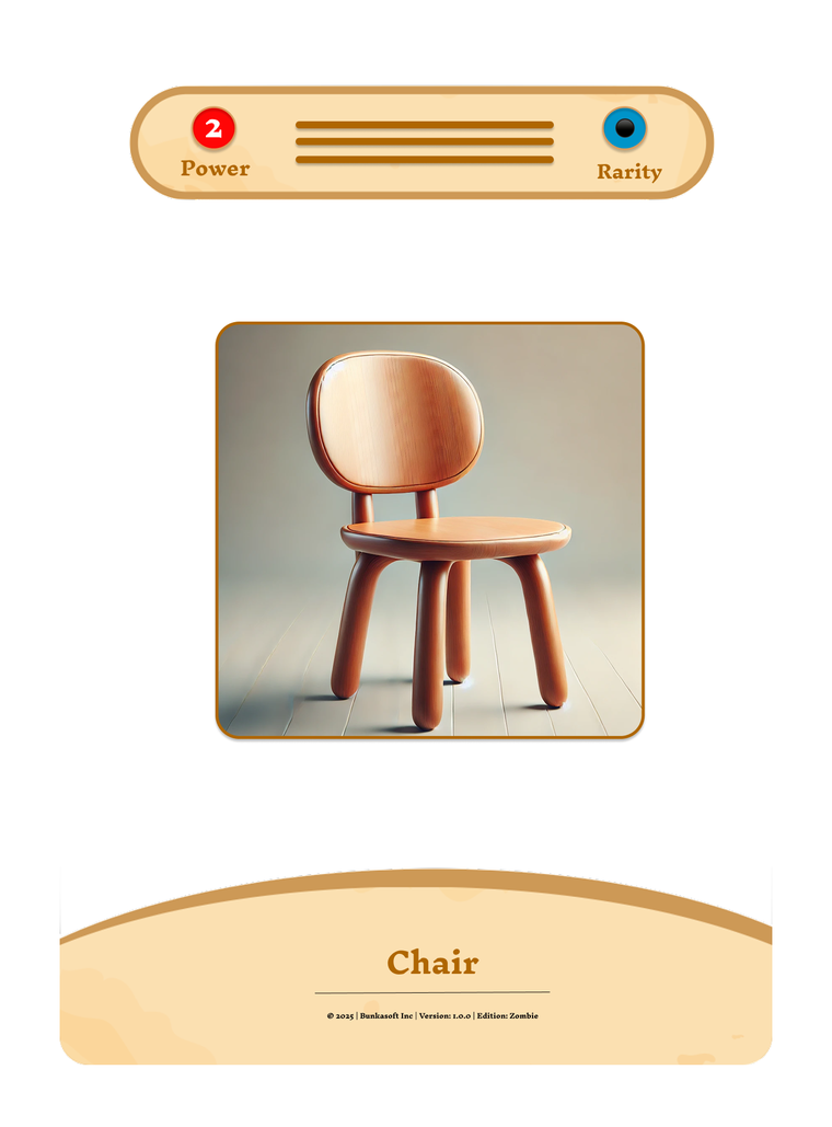 Chair prototype card