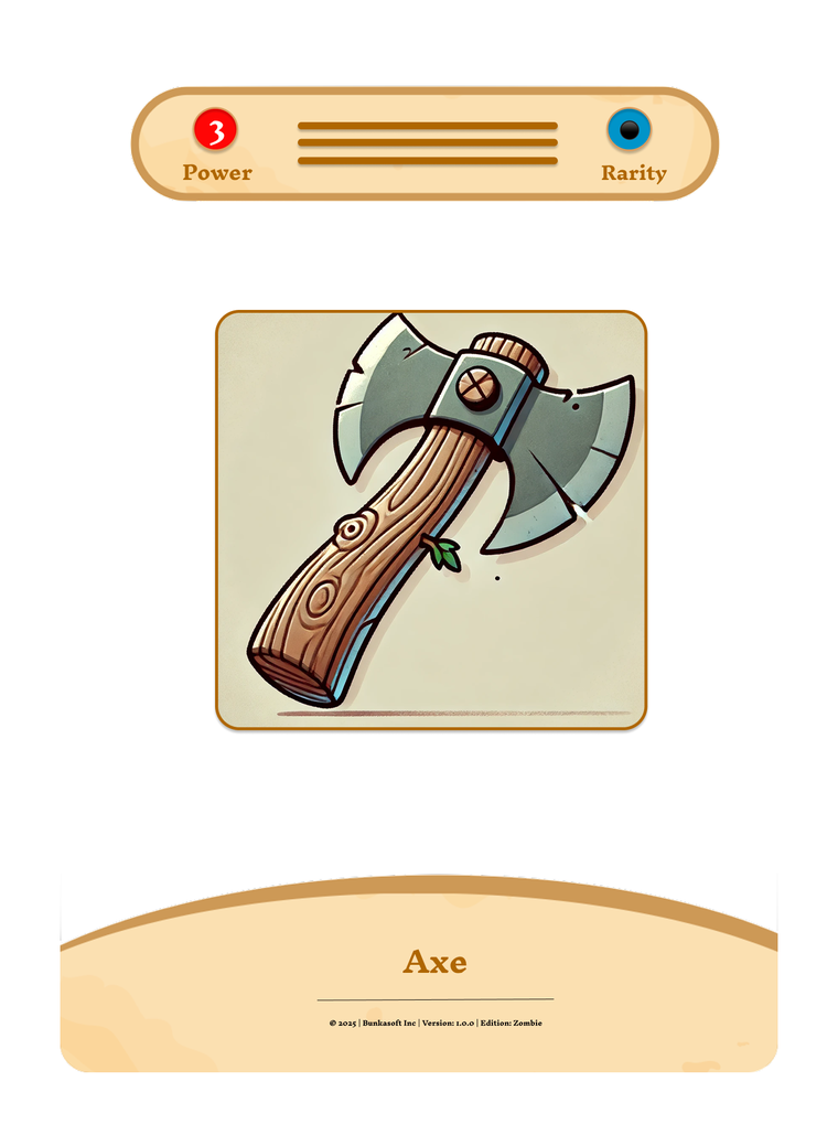 Axe prototype card