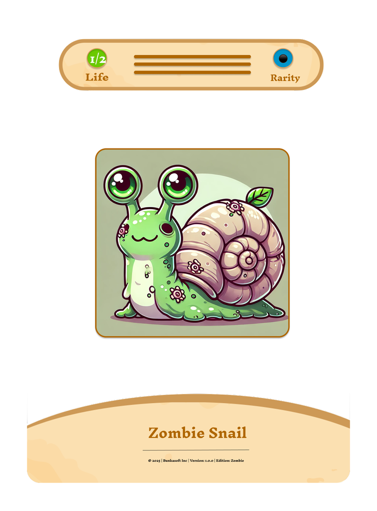 Zombie Snail prototype card