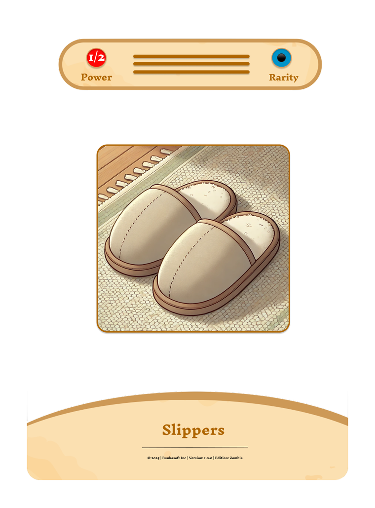 Slippers prototype card
