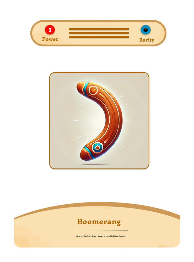 Boomerang prototype card