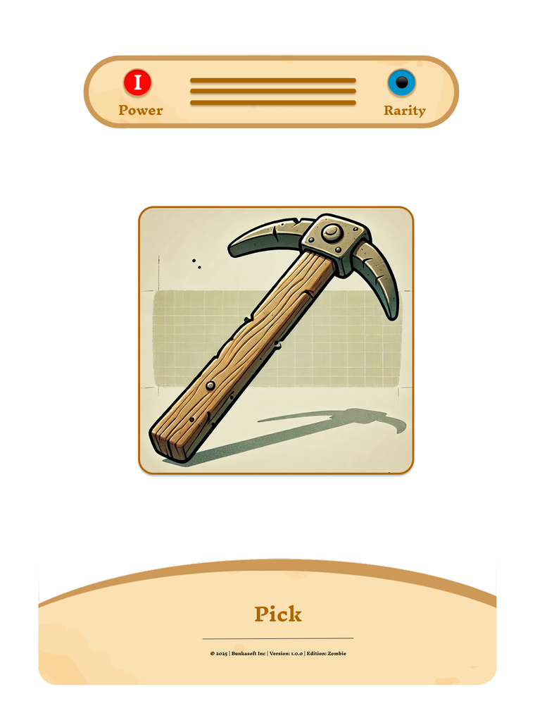 Pick prototype card